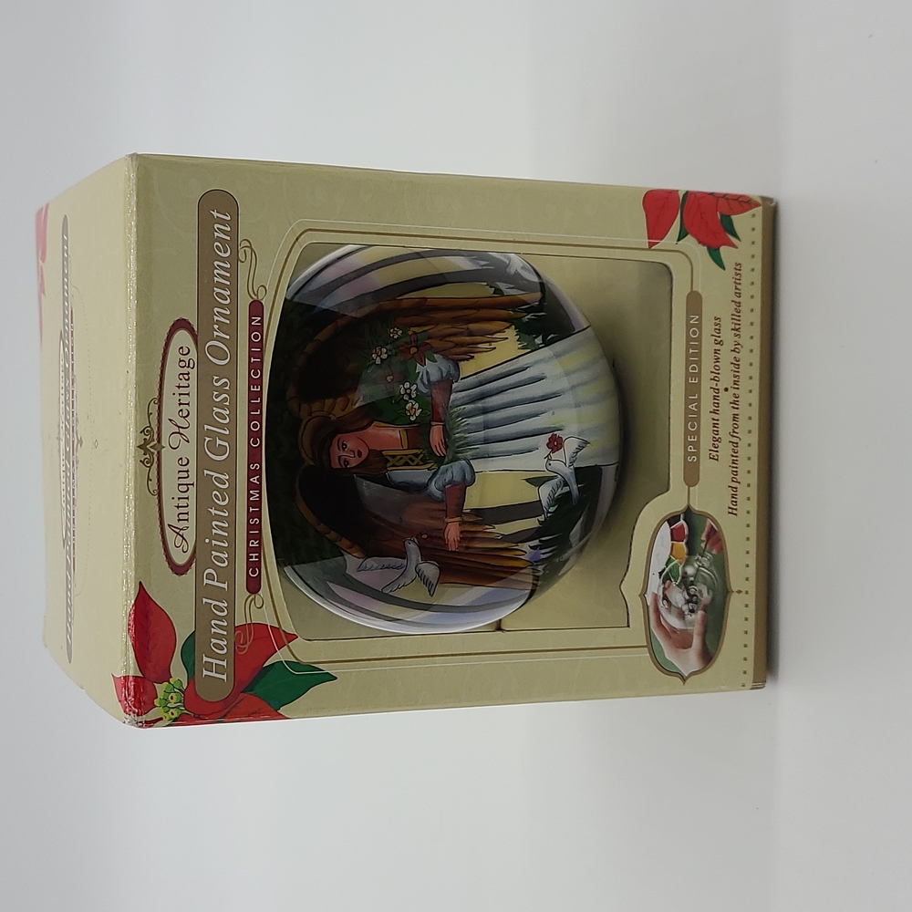 Antique Heritage glass handpainted special edition ornament